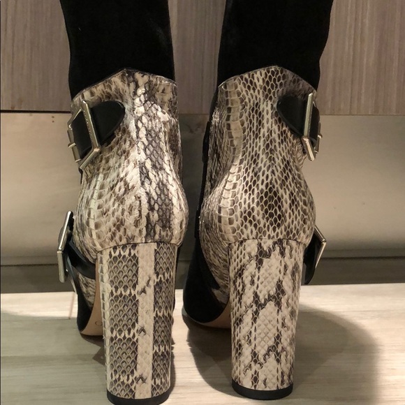 Jimmy Choo Doma snakeskin over knees boots - Picture 11 of 15